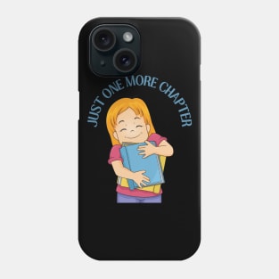 Little sister big sister reading book Just one more chapter I Love Books Bookworm Phone Case