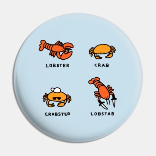 Lobster + Crab Pin