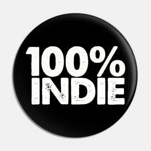 100% INDIE Pin