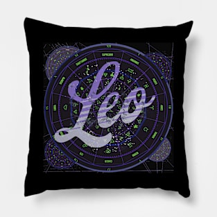 Leo Zodiac Astrology Pillow