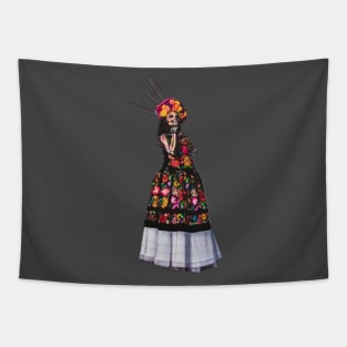 Day of the Dead lady Tapestry