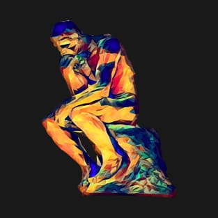 The Thinker Statue Polypaint T-Shirt