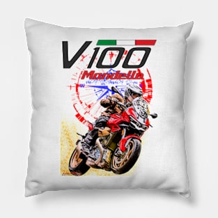 mandelo guzzi 100 moto Pillow