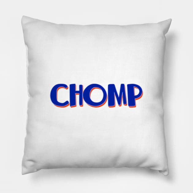 florida chomp lettering Pillow by Rpadnis