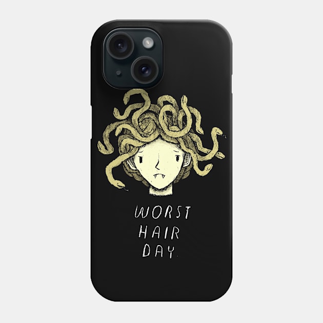 worst hair day Phone Case by Louisros