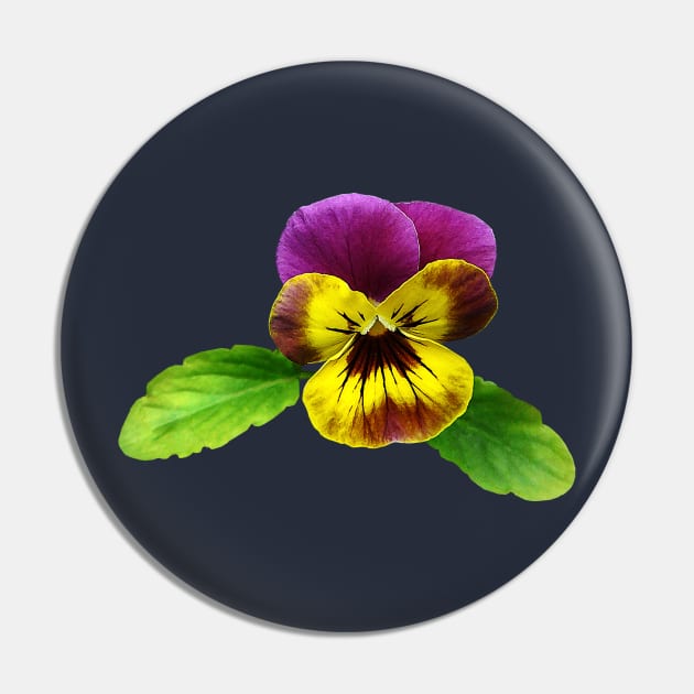 Pansies - Pansy With Welcoming Arms Pin by SusanSavad