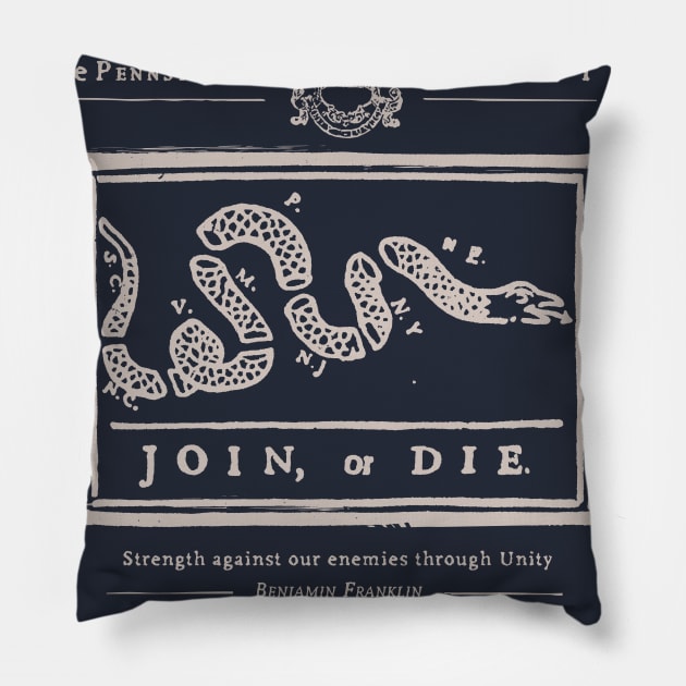Join or Die Pillow by spicoli13