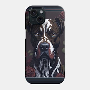 Dogo Canario red roses 2 Phone Case