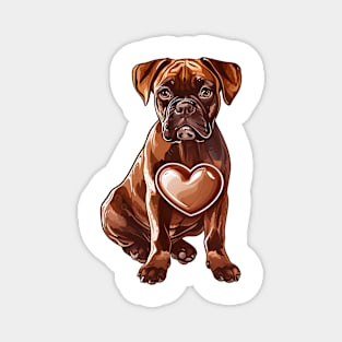 Valentine Boxer Shaped Chocolate Magnet