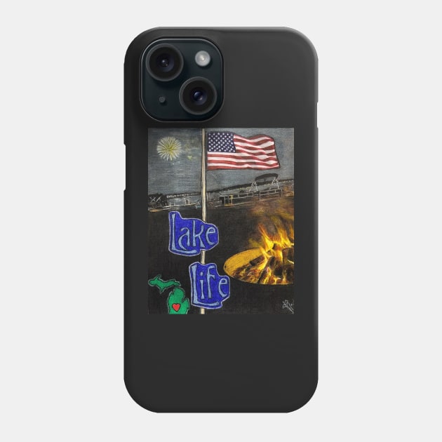 Lake Life celebratiom Phone Case by Artladyjen