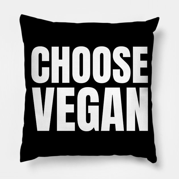 Choose Vegan Pillow by Vegan Gym Power