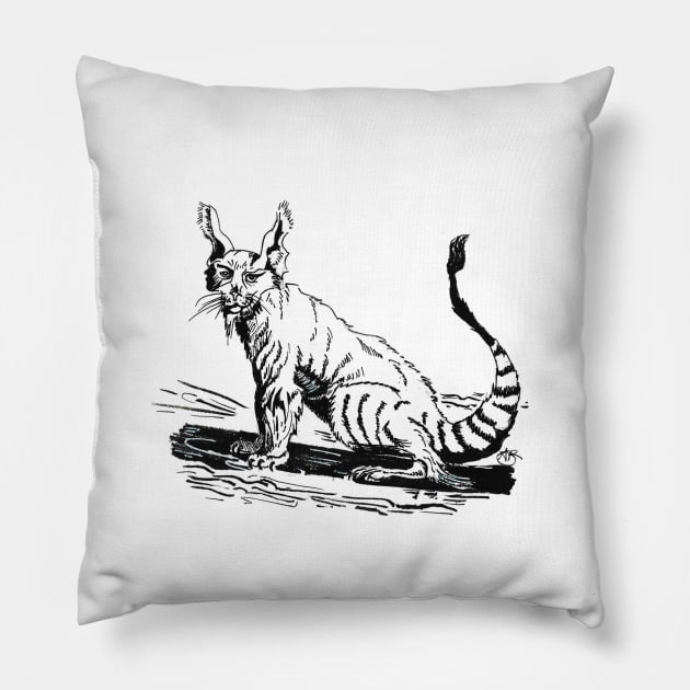 Civet Cat Pillow by angipangi7