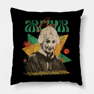 VINTAGE POP RETRO -Bea Arthur Golden Squad Black-  STYLE 70S Pillow