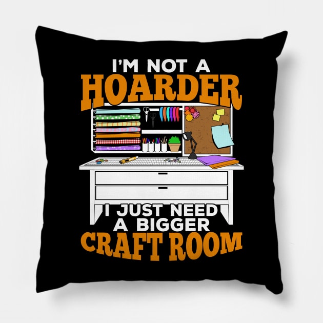 Craft Room Scrapbooking Hobby Scrapbooker Gift Pillow by Dolde08