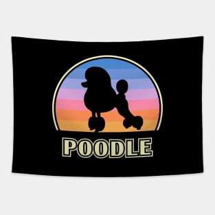 Poodle Vintage Sunset Dog Tapestry