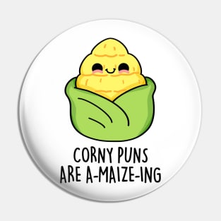 Corny Puns Are A-maize-ing Cute Funny Corn Pun Pin