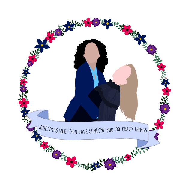 Minimalist Killing Eve - Villanelle and Eve by erinrianna1