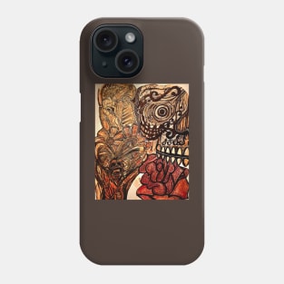 skulls n flowers Phone Case