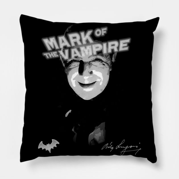 Mark Of The Vampire Pillow by OriginalDarkPoetry