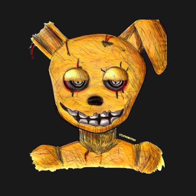 Springtrap - a.k.a. Golden Bonnie by ChibiTiki