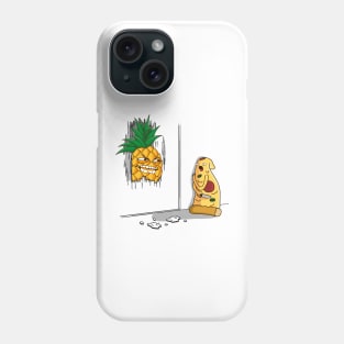 Crazy pineapple and pizza Phone Case