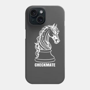 Checkmate - Horse Chess Piece (white) Phone Case