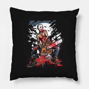 Chainsaw Killer Pillow