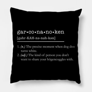 Garconanoken (White Lettering) Pillow