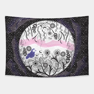 Forest in space Tapestry