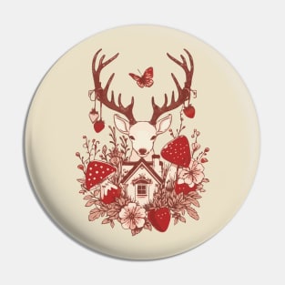 Cottagecore Aesthetics Deer Pin