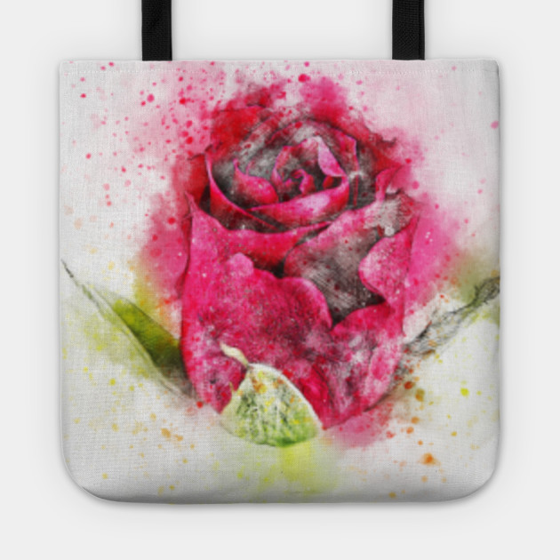 Beautiful Flower Flowers Painting Tote Bag Teepublic Uk