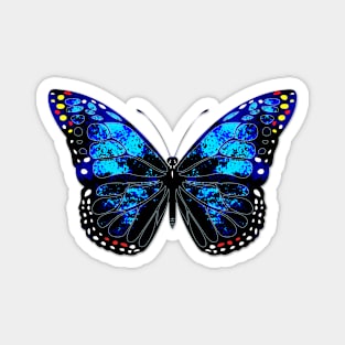 Blue butterfly Magnet