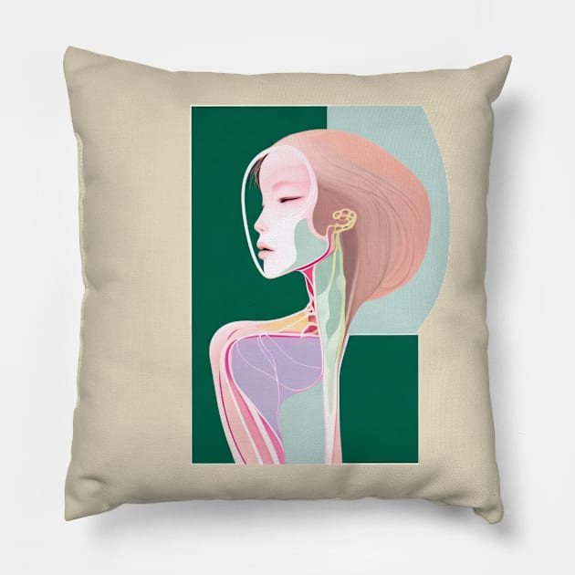 My Robot Girlfriend 10 Pillow by E1DOLHANZ