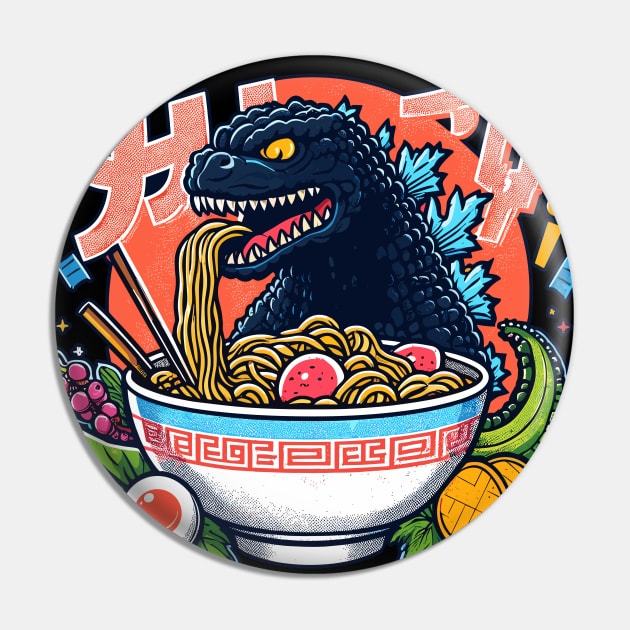 Godzilla Noodle Power Pin by Gofart