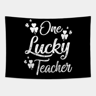 st patricks day one lucky teacher Tapestry