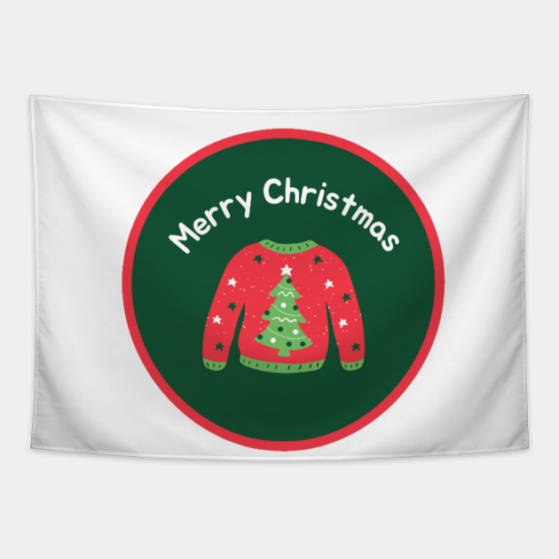 Merry Christmas Tapestry by Artistic Design