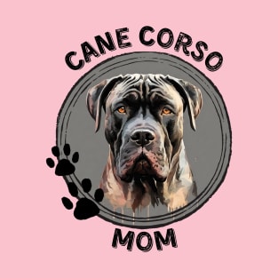 Cane Corso Dog Mom Dog Breed Portrait T-Shirt