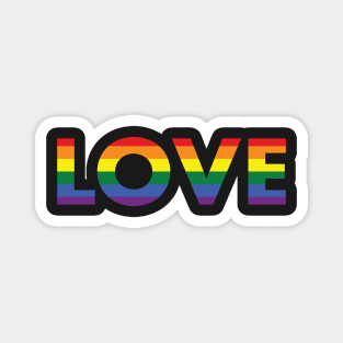 Love Is Love LGBTQ Pride Magnet