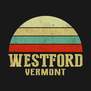 WESTFORD VERMONT Vintage Retro Sunset T-Shirt