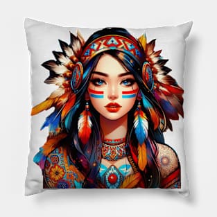 Native American, Beauty, Dakota Star | Catsie Cat Pillow