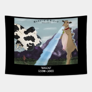 That Darkholder Guy: Kaiju Parody Moothra vs Cowzilla Tapestry