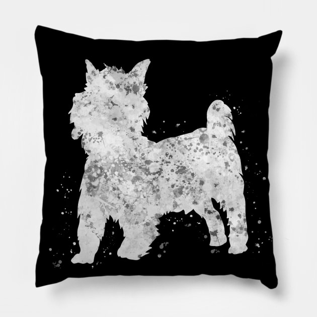 Yorkshire Terrier dog Pillow by Yahya Art