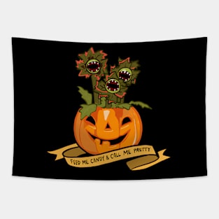 Pumpkin Fly Trap Tapestry