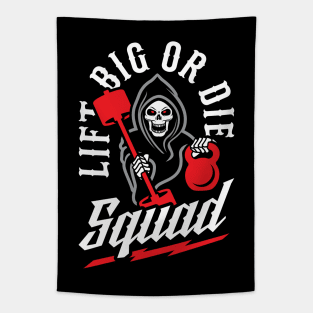 Lift Big Or Die Squad Tapestry