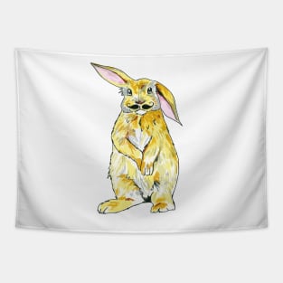 Rabbit with moustache Tapestry