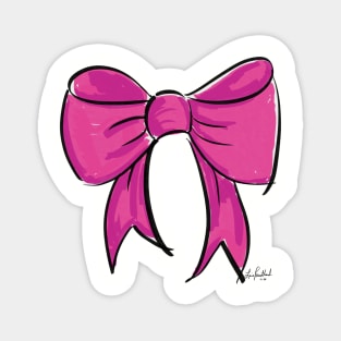 Pink Bow Magnet