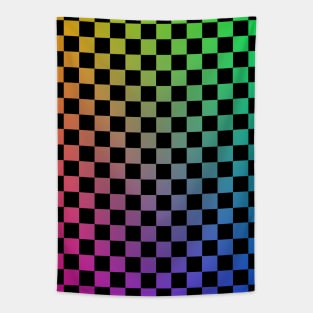 Abstract Color Squares Graphic Design Tapestry