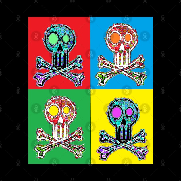 pop art skull art pop by LowEndGraphics