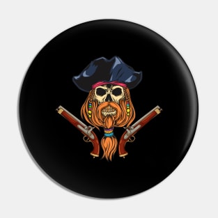 Pirate skull with guns - Pirates Pin