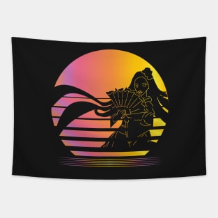 Hanamikoji Synthwave - Board Game Inspired Graphic - Tabletop Gaming  - BGG Tapestry